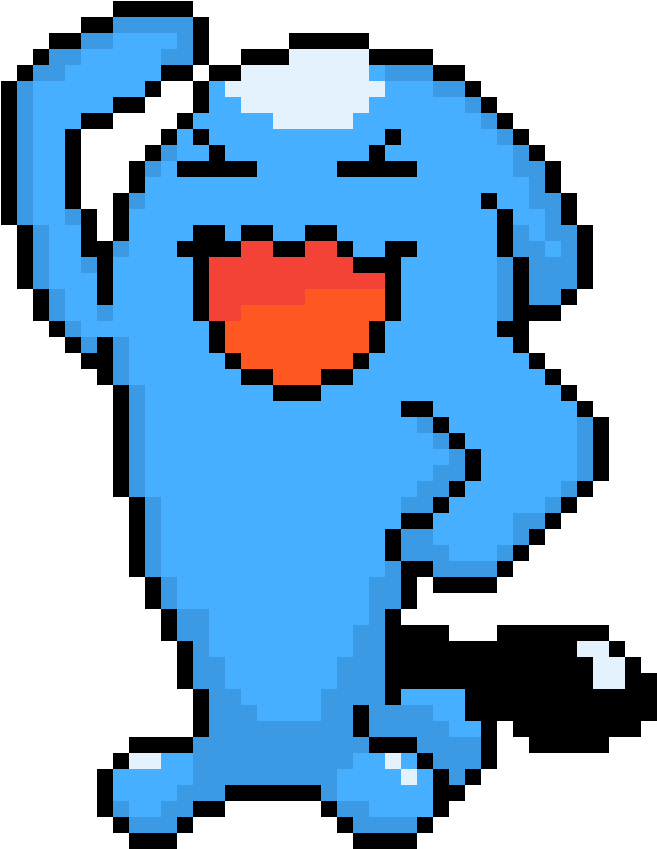 Wobbuffet - Wobbuffet Pixel Art (1200x1200), Png Download