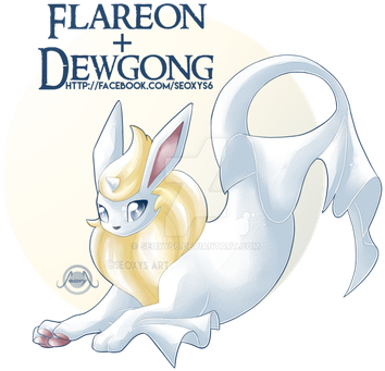 [closed] Dewgong X Flareon By Seoxys6 - Drawing (370x350), Png Download