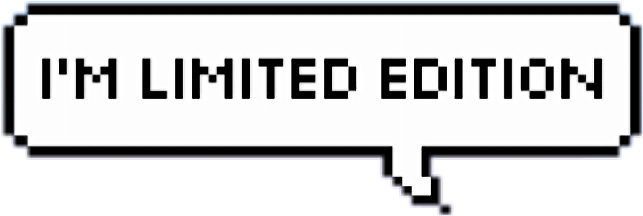 Im Limited Edition Limitededition Pixel Speech Bubble - Pixel Speech Bubble Aesthetic (1024x1024), Png Download