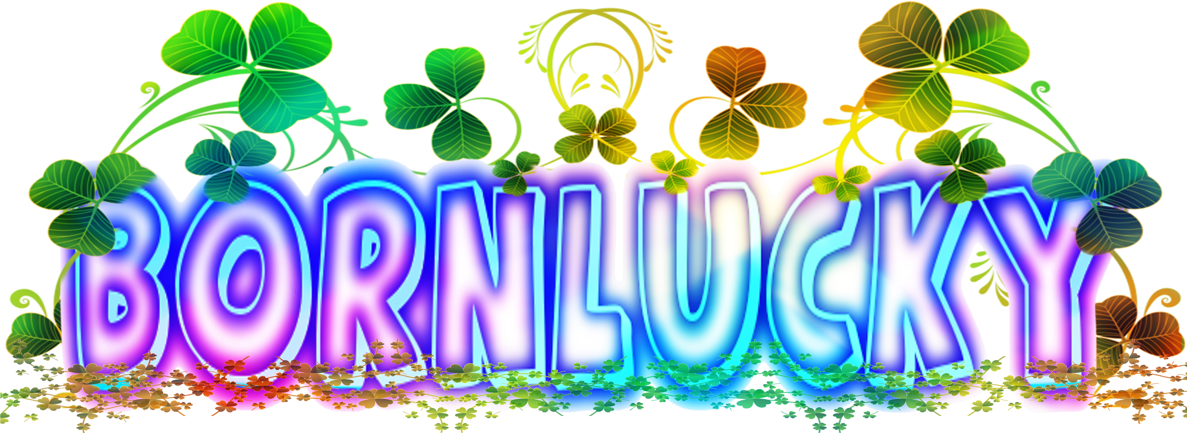 Hello, I Am Born Lucky, I Am Just Your Average Gamer, - Graphic Design (4000x1476), Png Download