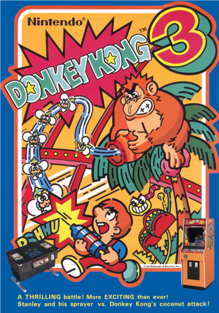 Donkey Kong 3 Arcade (1000x1000), Png Download