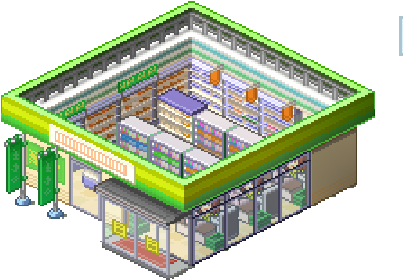 Supermarket - Supermarket Png (430x325), Png Download