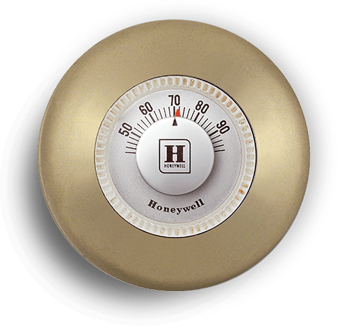 The Honeywell Round - Honeywell Round Thermostat (486x468), Png Download