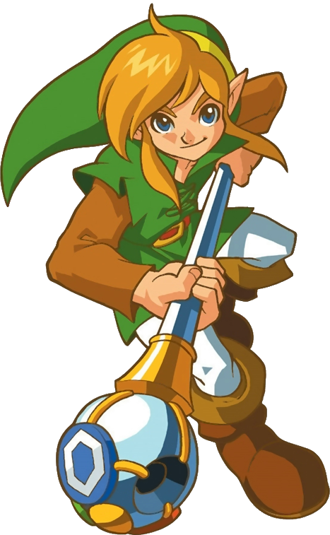 Link And The Rod Of Seasons - Legend Of Zelda Oracle Of Seasons Link (467x757), Png Download