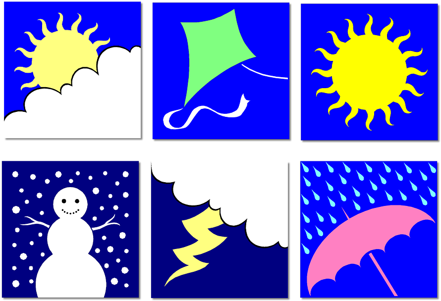 Clip Art, Weather, Seasons, Education, Summer, Winter - Qty 8: I Believe In The Sun Sheet Music (960x678), Png Download