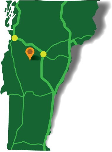 Vermont Map - Vermont (400x542), Png Download