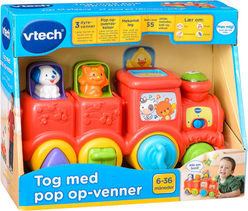Vtech Tog Med Pop Op-venner - Vtech (978x714), Png Download