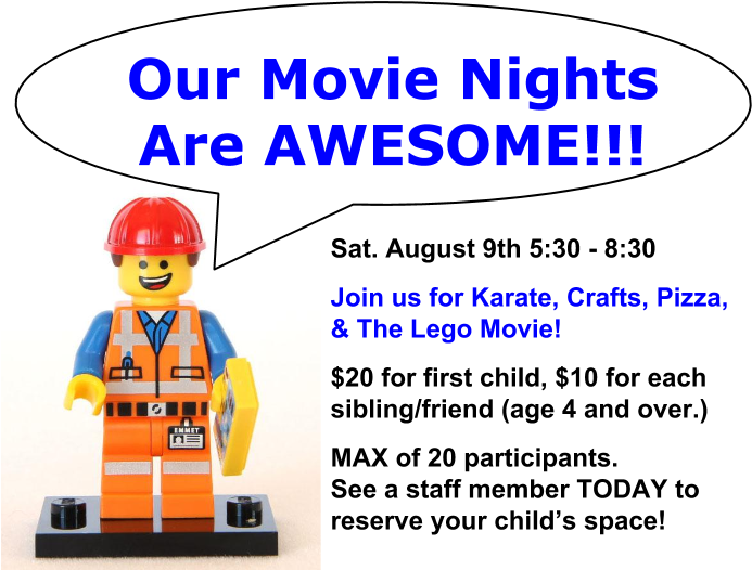 Mark Your Calendar It's A Movie Night - Lego Emmet Old West (720x540), Png Download