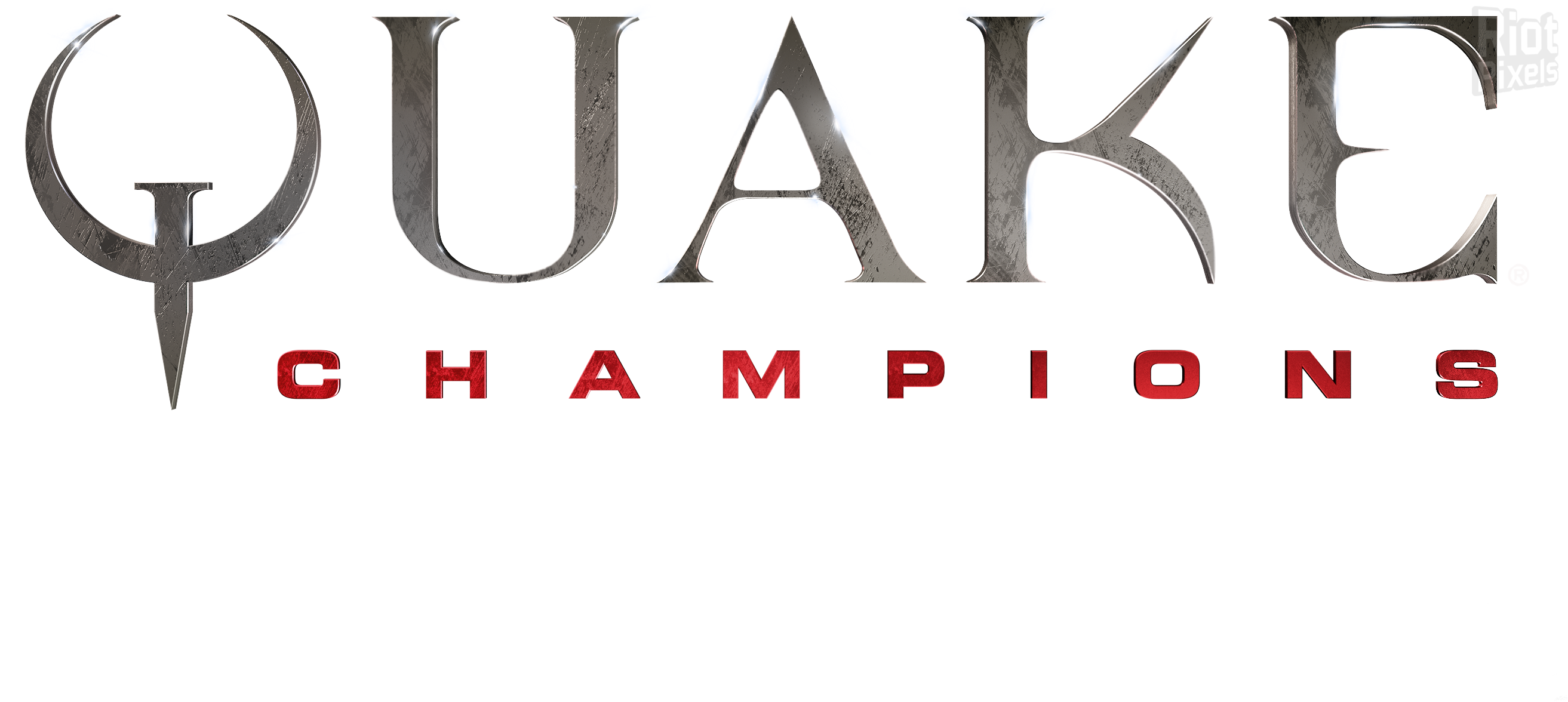 13 June - Quake Champions Logo (2626x1176), Png Download