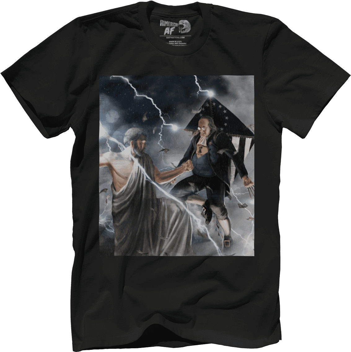 Zeus Ben Franklin Vs - Let's Get Star Spangled Hammered (1200x1200), Png Download