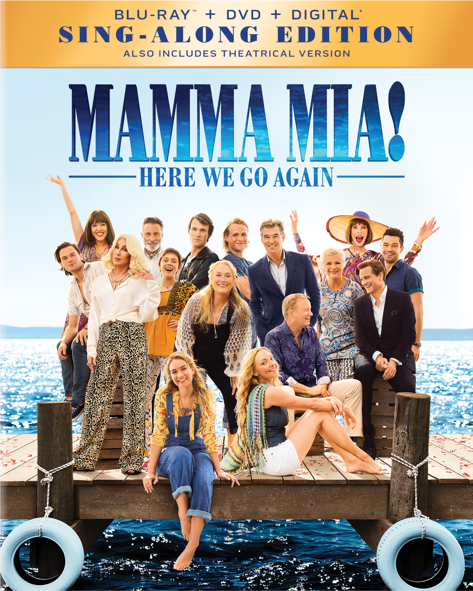 Mamma Mia Here We Go Again Came Out On Digital October - Mamma Mia 2 Blu Ray (563x600), Png Download
