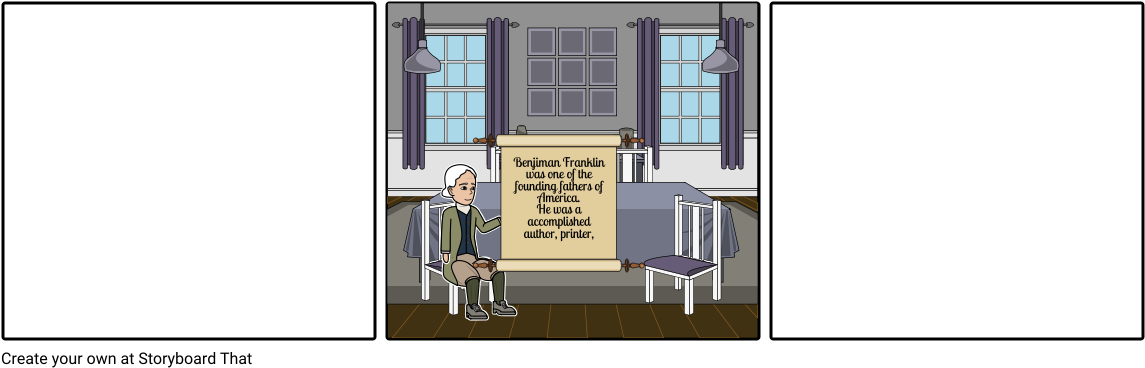 Ben Franklin - Storyboard (1164x385), Png Download