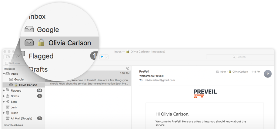 Secure Email And Mailboxes - Email (914x428), Png Download