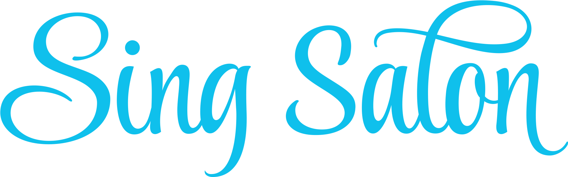 Sing Salon - Calligraphy (2000x720), Png Download