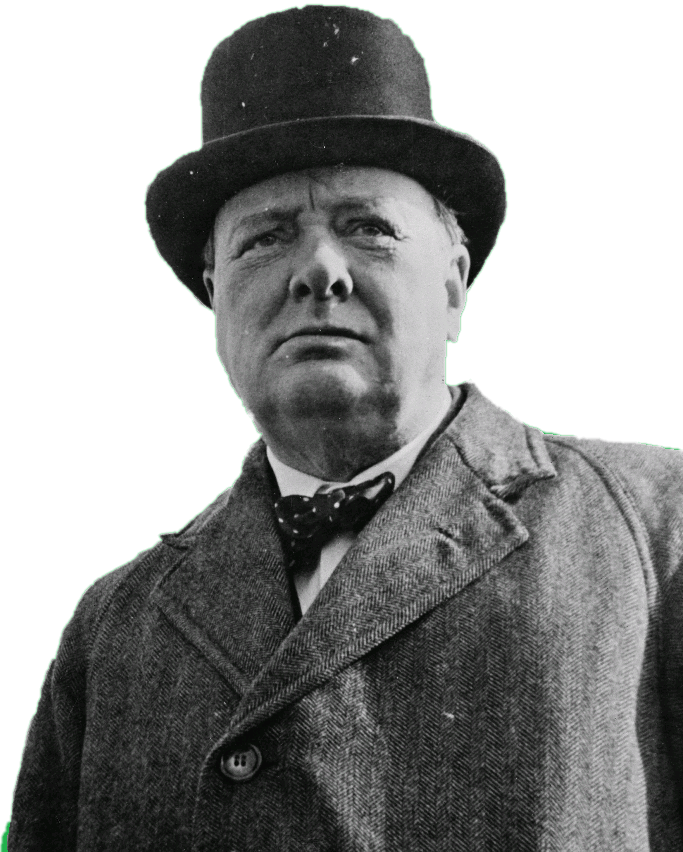Celebrities - Allied Powers Ww2 Winston Churchill (683x852), Png Download