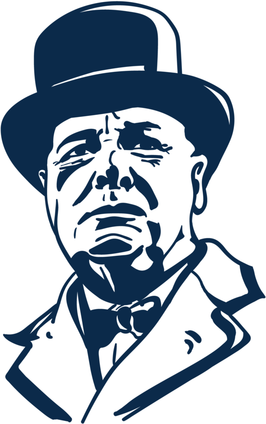 Winston Churchill Illustration R1-01 - Winston Churchill (1000x1000), Png Download