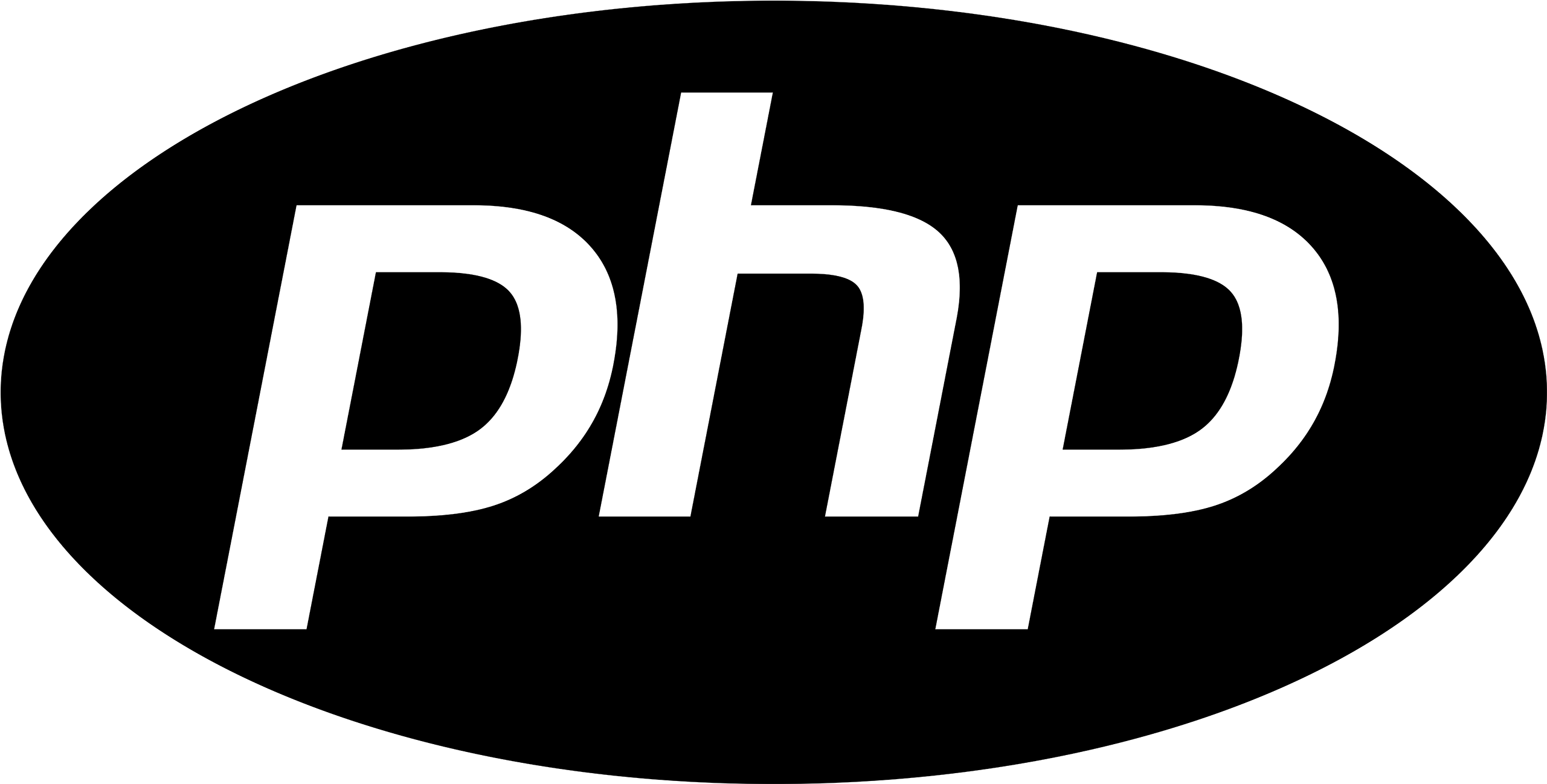 Php Logo Png White (2812x1563), Png Download