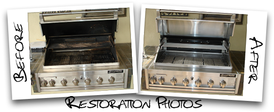 Grill Cleaning, Repair & Restoration - Barbecue Grill (572x232), Png Download