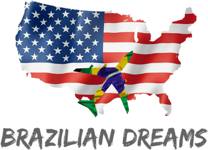 Brazilian Dreams Brazilian Dreams - Flag Map Usa (983x983), Png Download