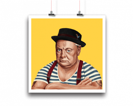 Winston Churchill - Churchill Hipster (458x458), Png Download
