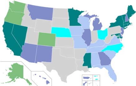 Marihuana En Estados Unidos - Marijuana In Washington (450x278), Png Download