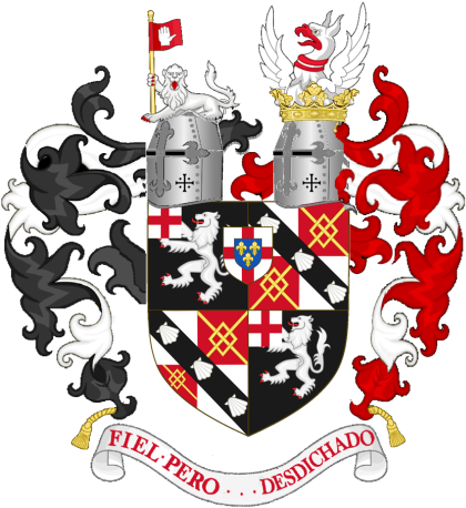 Coat Of Arms Of Winston Churchill As A Gentleman - Belgian Gold Shot Glass (440x517), Png Download