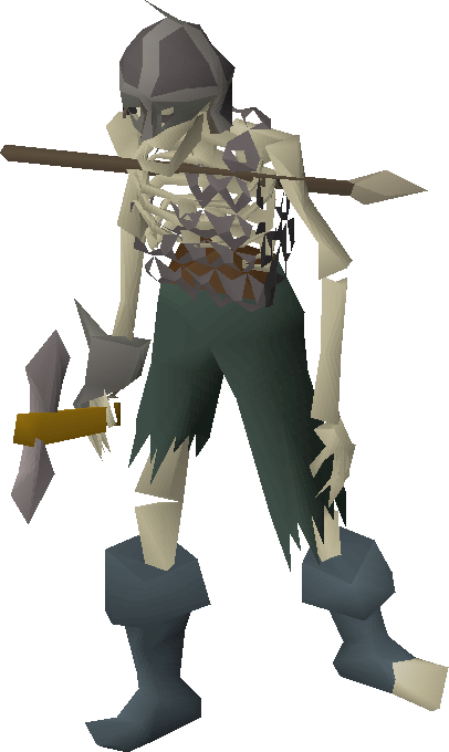 Skeleton Fremennik - Skeleton (406x680), Png Download