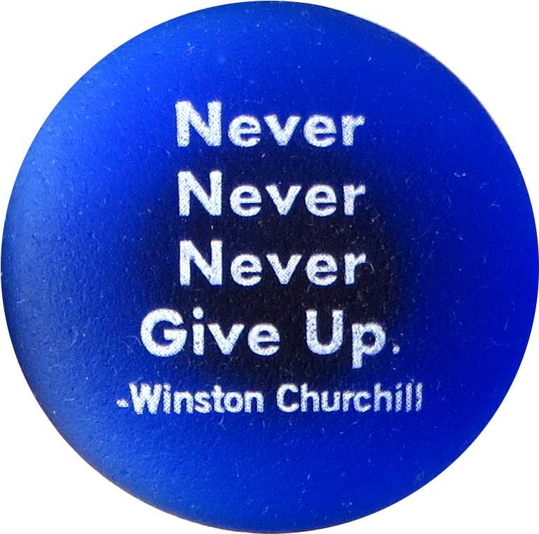 Inspiration Magnet, Never, Never, Never Give Up - Never Stop Learning Quotes (1020x928), Png Download