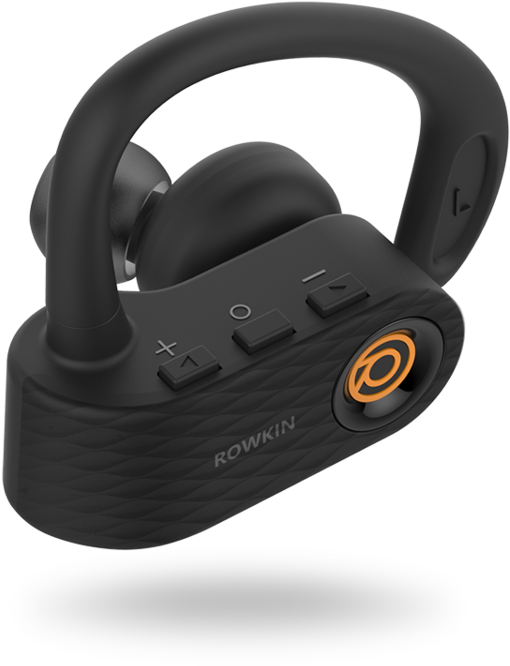 Rowkin Surge Product Gallery 3 - Rowkin Surge Bluetooth Wireless Earbuds (orange/black) (750x750), Png Download