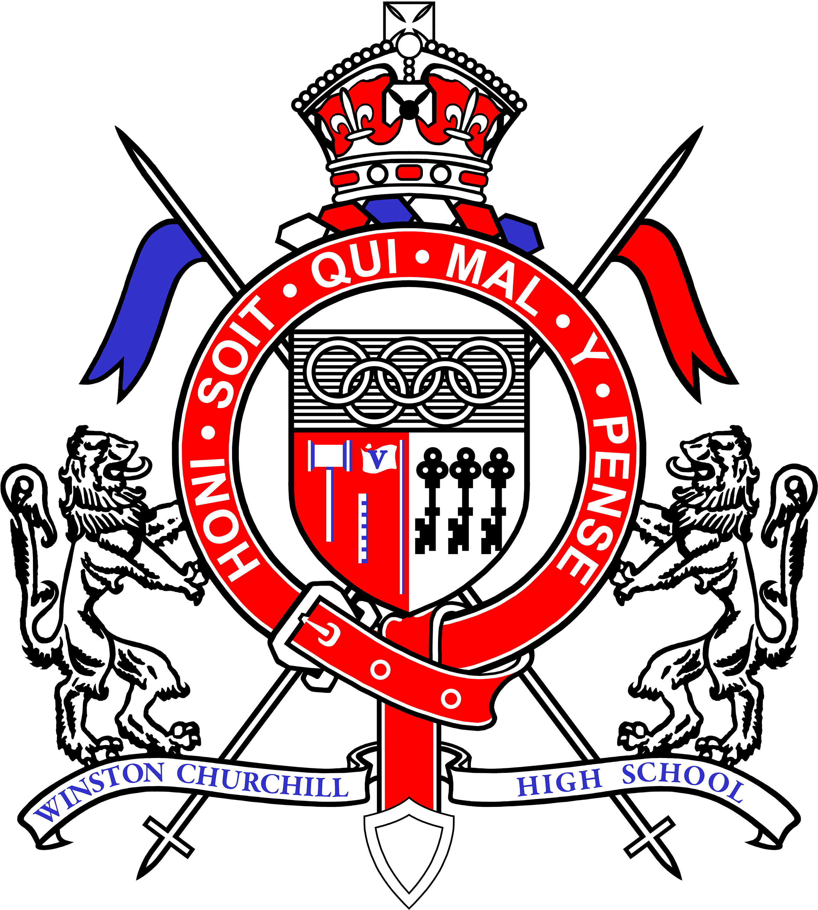 Churchill Coat Of Arms - Winston Churchill (3000x3474), Png Download