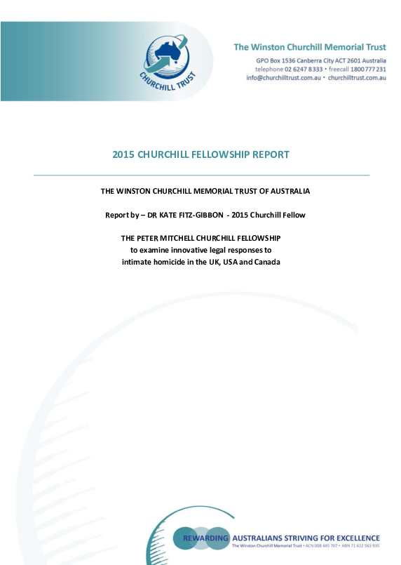 2015 Churchill Fellowship Report - Winston Churchill Memorial Trusts (320x453), Png Download