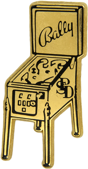 Pinball Machine Pin , Gold - Chair (600x600), Png Download