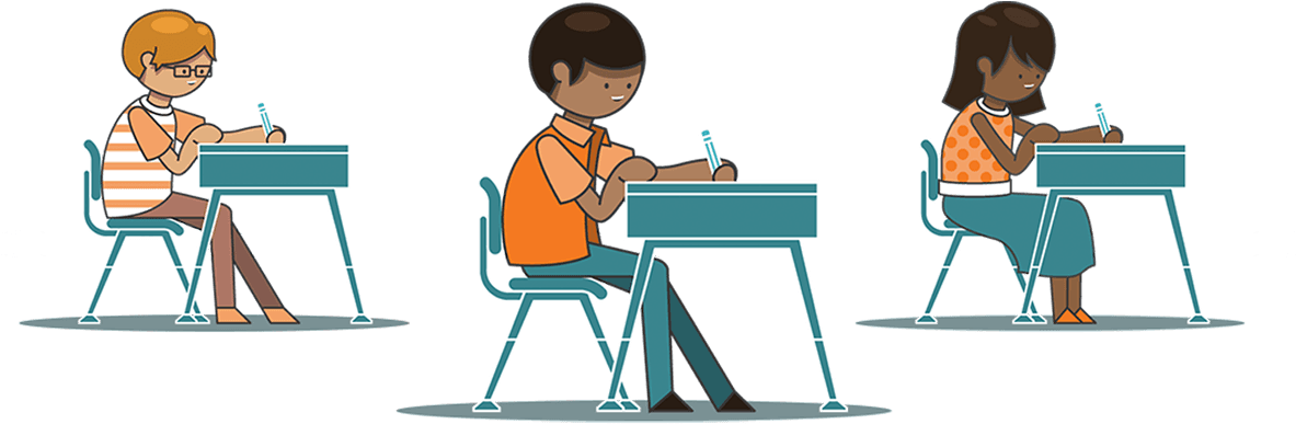 Cartoon Of Students - Student (1200x478), Png Download