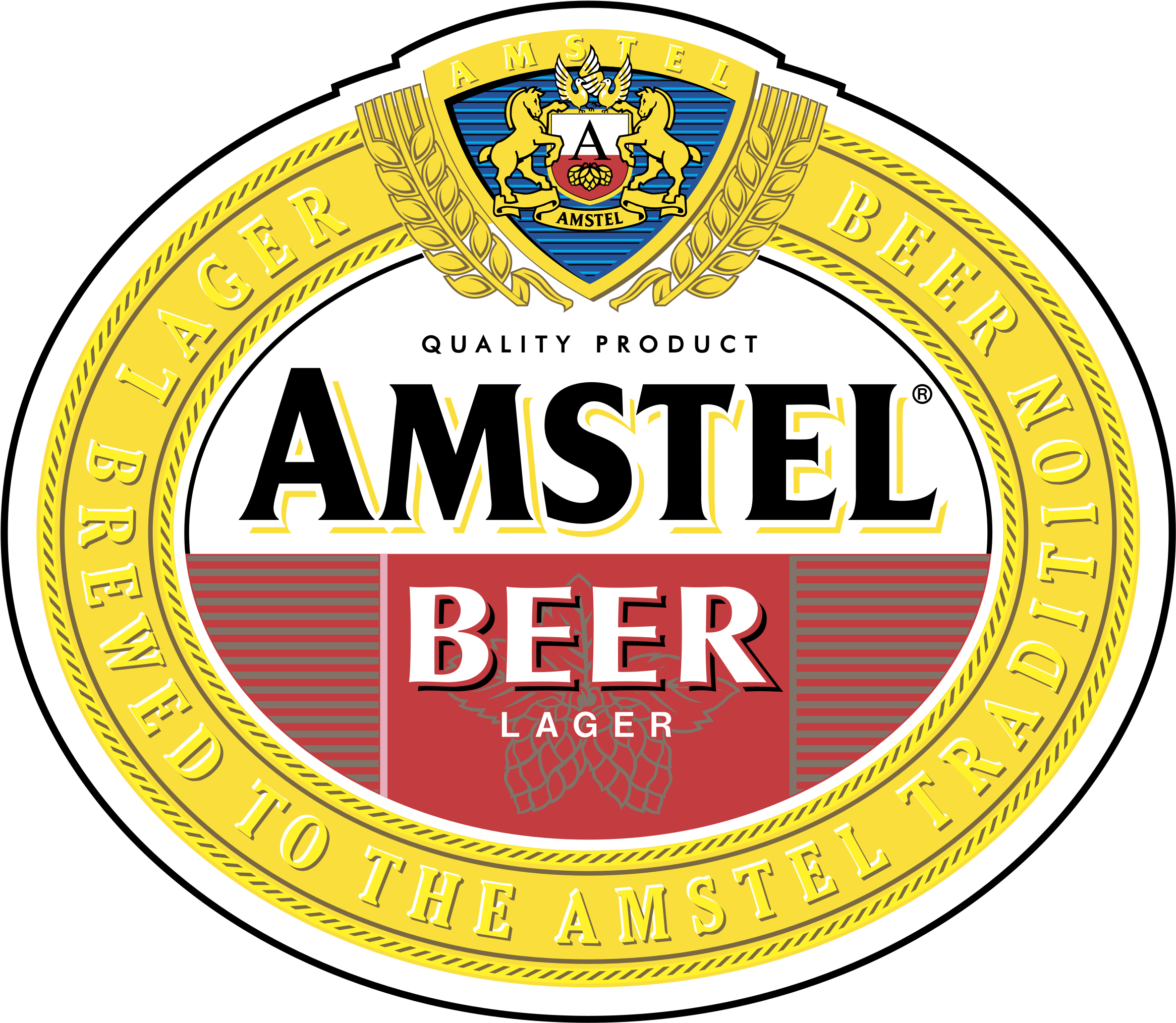 Amstel Beer Logo Png Transparent - Amstel Beer Logo Png (2400x2400), Png Download