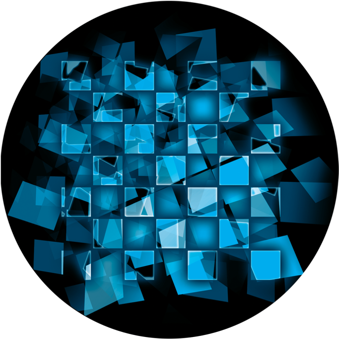 Cyber Squares - Circle (800x800), Png Download