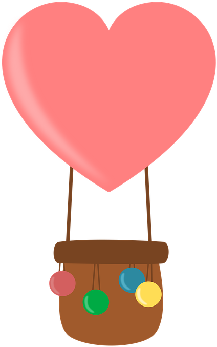 Hot Air Balloon, Balloon, Colors, Inflation, Design - Globo Aerostatico Amor Png (480x720), Png Download