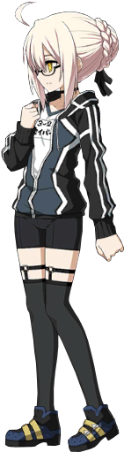 Sprite Servant 155 2 - Mysterious Heroine X Mmd (250x514), Png Download