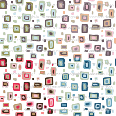 Retro Fifties Squares Design - Stock Illustration (400x400), Png Download