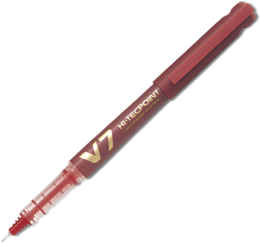 Pilot V7 Hi Tecpoint -pen Red - Pilot V7 Pen Cartridge System (415x415), Png Download