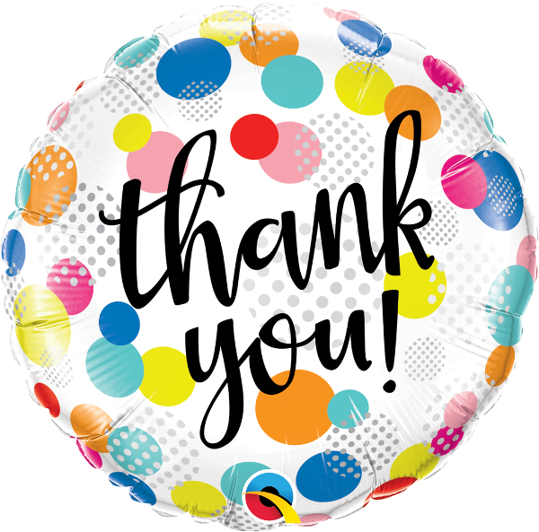 Thank You Balloons (600x593), Png Download
