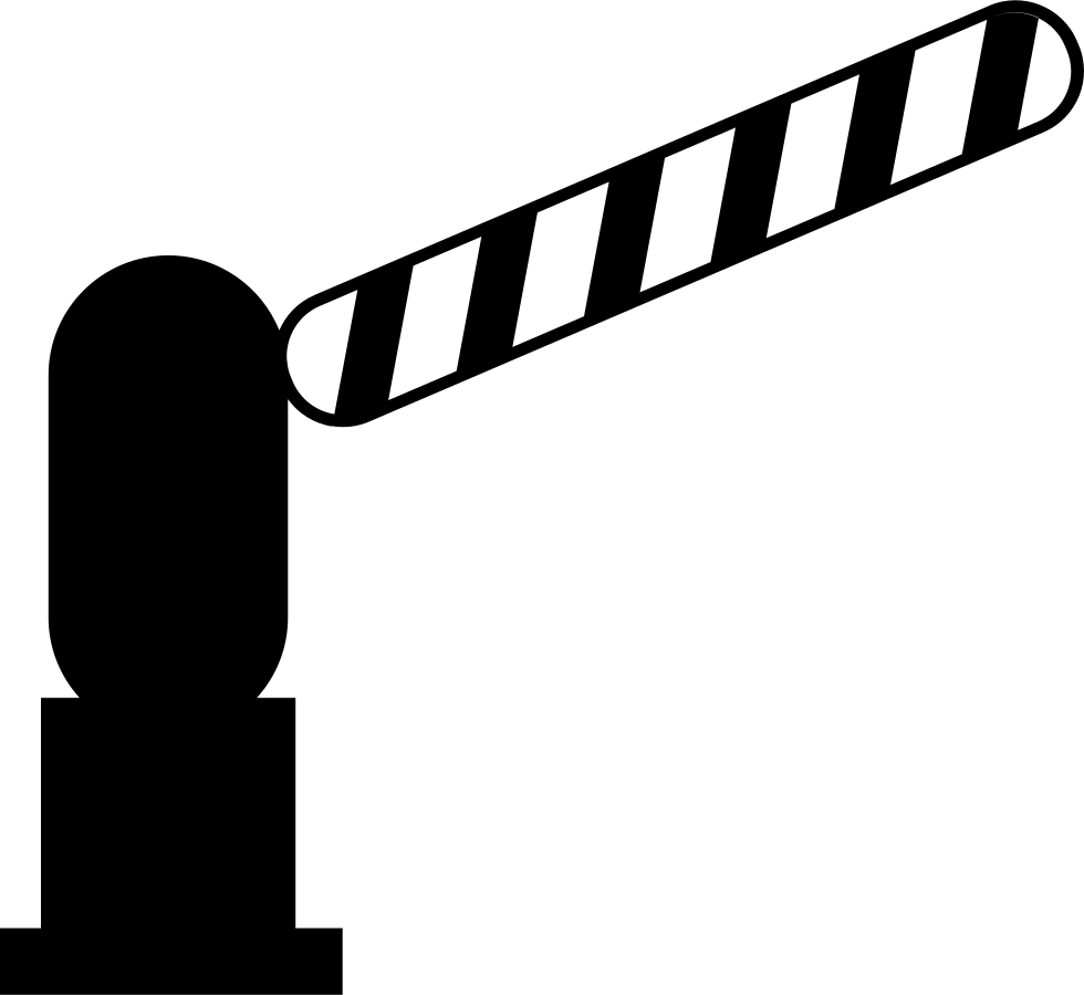 Png File Svg - Open Barrier Icon (980x900), Png Download