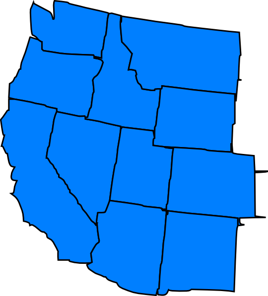 Western States Clip Art At Clker - Western States Clip Art (540x598), Png Download