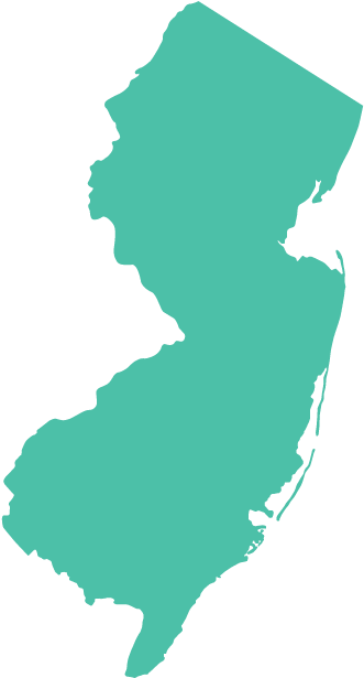 New Jersey State Outline - New Jersey Thin Blue Line (860x645), Png Download