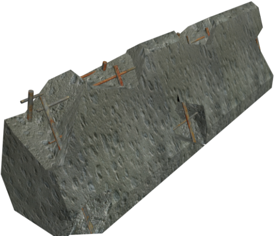 You Can Use This Barrier In War And Shooting Games - 3d Computer Graphics (620x465), Png Download