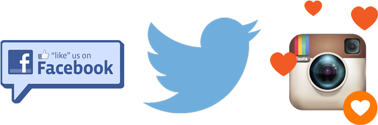 Social Media Connect - Like Us On Facebook (859x386), Png Download