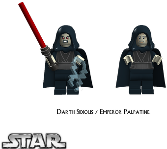 Lego Star Wars Darth Sidious Vs Yoda Download - Star Wars Yoda Mr. Potato Head Keyring (440x320), Png Download