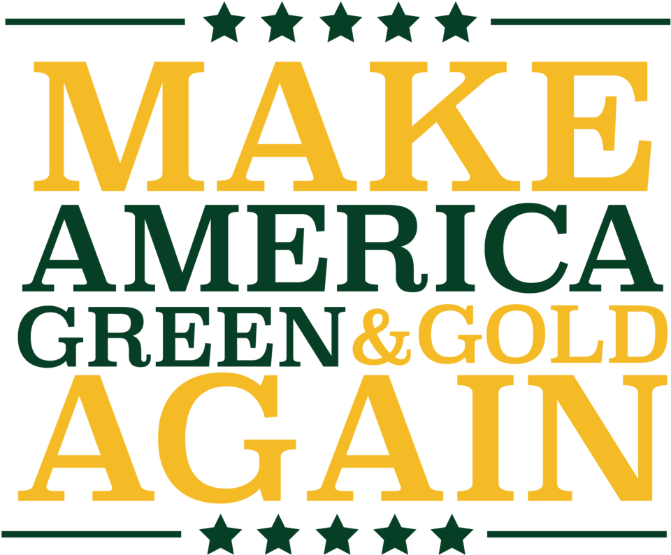 Magga Make America Green & Gold Again Go Pack Go I - Secret To Life Throw Blanket (1200x932), Png Download