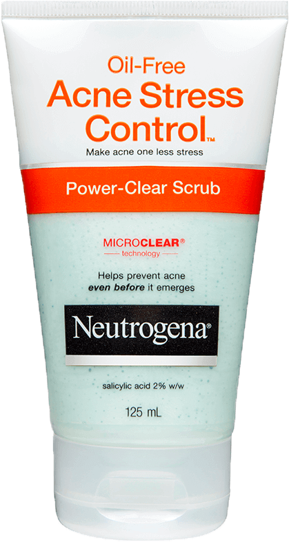 Neutrogena® Acne Stress Control™ Scrub 125ml - Neutrogena Acne Stress Control Scrub 125ml (826x827), Png Download