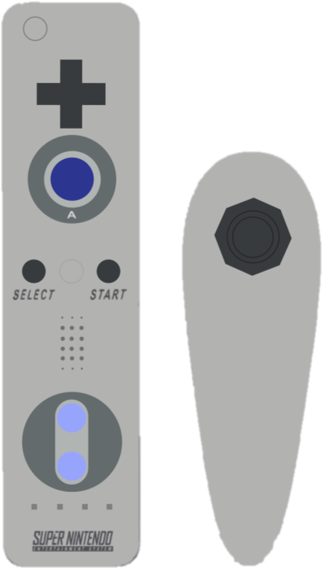 Wii Controller Recolored To Resemble Other Nintendo - Gadget (676x840), Png Download