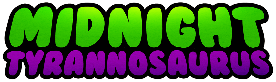 The Florida Based Bass Music Producer Midnight Tyrannosaurus - Midnight Tyrannosaurus Logo (1242x364), Png Download